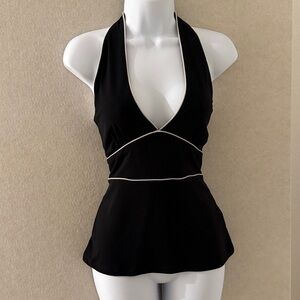 vintage y2k Forever 21 Black halter babydoll top ✨ LIVE SHOW ITEM ✨